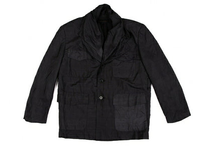 COMME des GARCONS Silk Collar Design Jacket Charcoal Size S