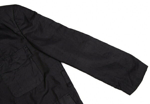 COMME des GARCONS Silk Collar Design Jacket Charcoal Size S