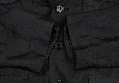 COMME des GARCONS Silk Collar Design Jacket Charcoal Size S
