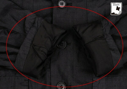 COMME des GARCONS Silk Collar Design Jacket Charcoal Size S
