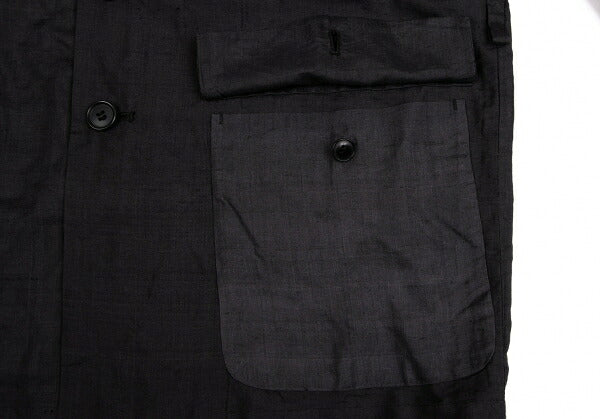 COMME des GARCONS Silk Collar Design Jacket Charcoal Size S