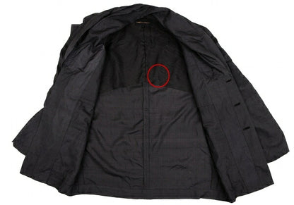 COMME des GARCONS Silk Collar Design Jacket Charcoal Size S