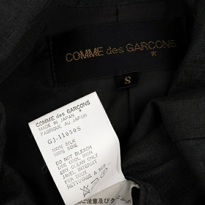 COMME des GARCONS Silk Collar Design Jacket Charcoal Size S