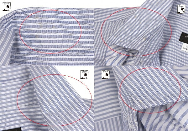COMME des GARCONS HOMME PLUS White Blue Frill Shirt Size XS