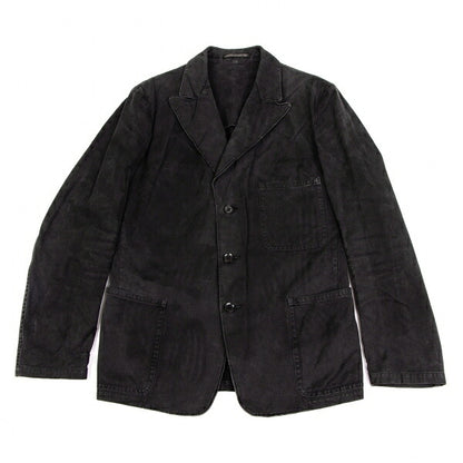 Yohji Yamamoto POUR HOMME 06SS Cotton Jacket Charcoal Size 2