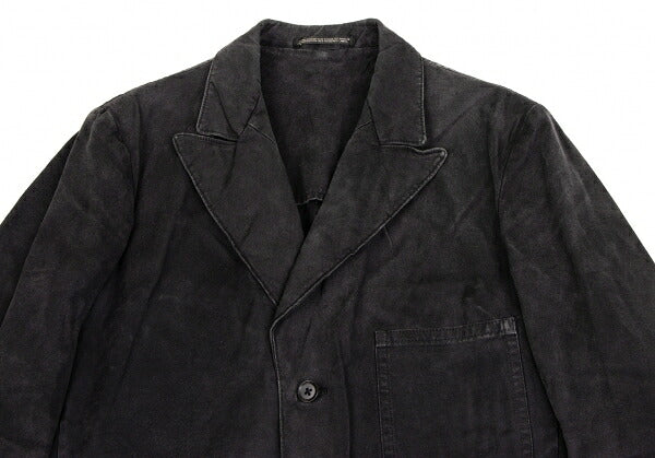 Yohji Yamamoto POUR HOMME 06SS Cotton Jacket Charcoal Size 2