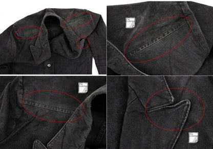 Yohji Yamamoto POUR HOMME 06SS Cotton Jacket Charcoal Size 2