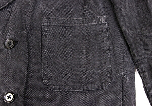 Yohji Yamamoto POUR HOMME 06SS Cotton Jacket Charcoal Size 2