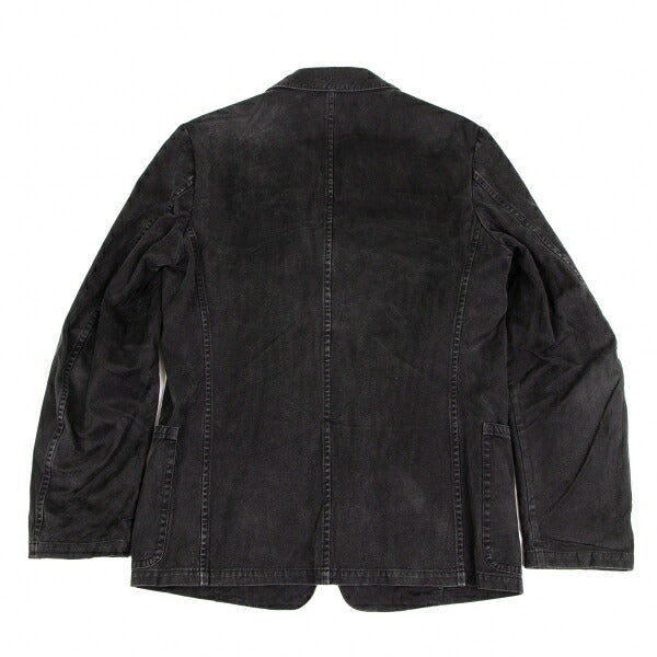 Yohji Yamamoto POUR HOMME 06SS Cotton Jacket Charcoal Size 2