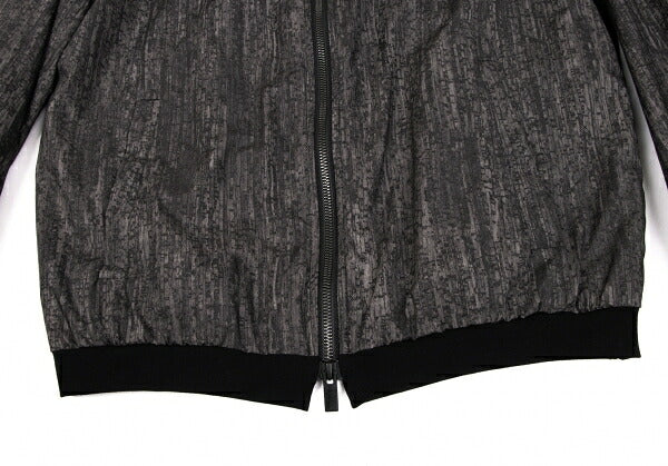 ARMANI COLLEZIONI Patterned Zip Jacket Gray Size EU46/US36