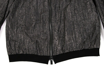 ARMANI COLLEZIONI Patterned Zip Jacket Gray Size EU46/US36