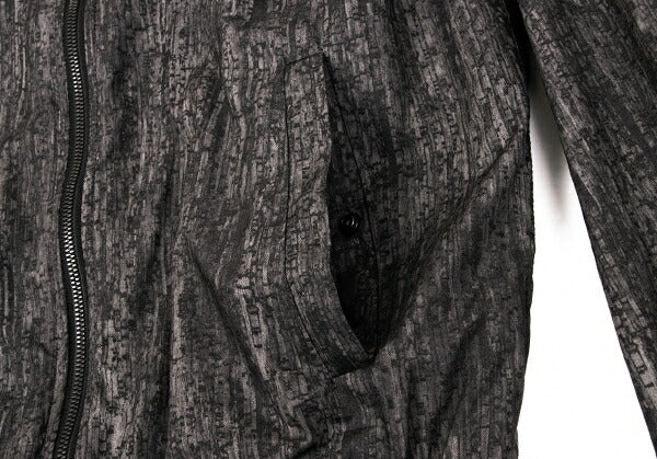 ARMANI COLLEZIONI Patterned Zip Jacket Gray Size EU46/US36