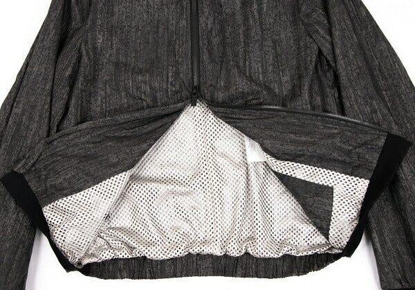 ARMANI COLLEZIONI Patterned Zip Jacket Gray Size EU46/US36