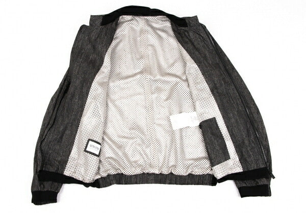 ARMANI COLLEZIONI Patterned Zip Jacket Gray Size EU46/US36