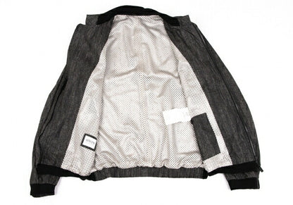 ARMANI COLLEZIONI Patterned Zip Jacket Gray Size EU46/US36