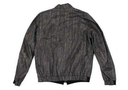 ARMANI COLLEZIONI Patterned Zip Jacket Gray Size EU46/US36