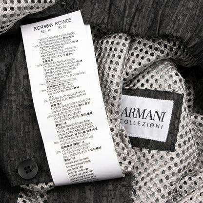 ARMANI COLLEZIONI Patterned Zip Jacket Gray Size EU46/US36