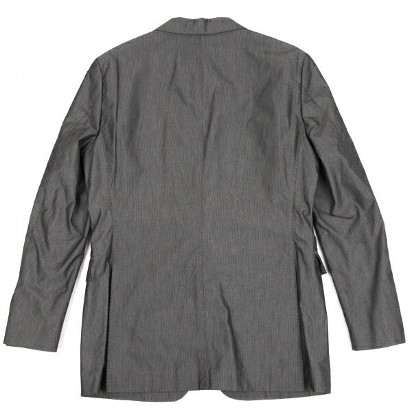 BURBERRY BLACK LABEL Lined Check Stripe Jacket Gray Size M