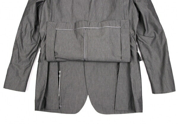BURBERRY BLACK LABEL Lined Check Stripe Jacket Gray Size M