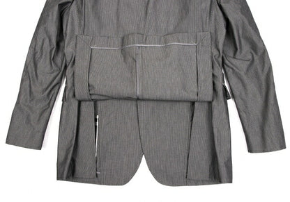 BURBERRY BLACK LABEL Lined Check Stripe Jacket Gray Size M