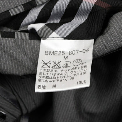 BURBERRY BLACK LABEL Lined Check Stripe Jacket Gray Size M