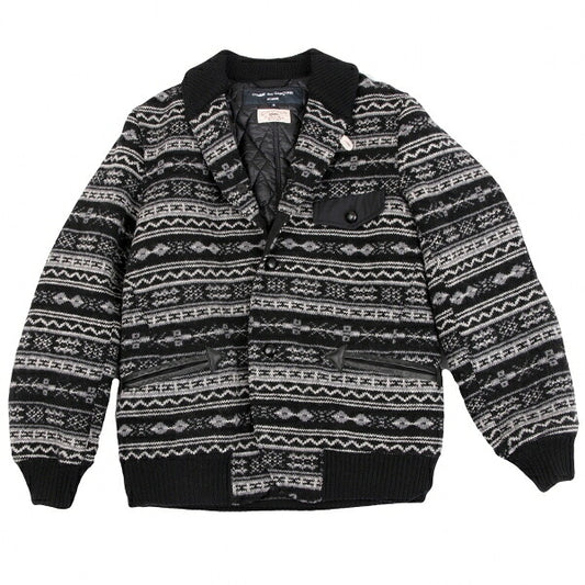 gim x COMME des GARCONS HOMME Nordic Padded Knit Jacket Size S