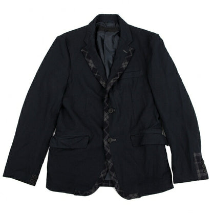 COMME des GARCONS HOMME Knit Piping Jacket Navy Size XS