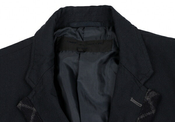 COMME des GARCONS HOMME Knit Piping Jacket Navy Size XS