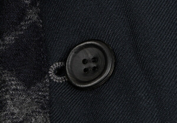COMME des GARCONS HOMME Knit Piping Jacket Navy Size XS