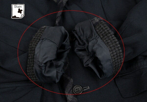COMME des GARCONS HOMME Knit Piping Jacket Navy Size XS