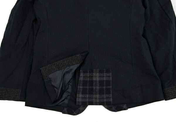 COMME des GARCONS HOMME Knit Piping Jacket Navy Size XS