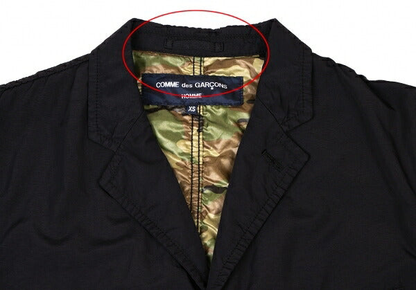 COMME des GARCONS HOMME Puckering Nylon Jacket Black Size XS