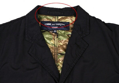 COMME des GARCONS HOMME Puckering Nylon Jacket Black Size XS