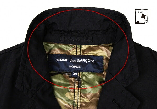 COMME des GARCONS HOMME Puckering Nylon Jacket Black Size XS