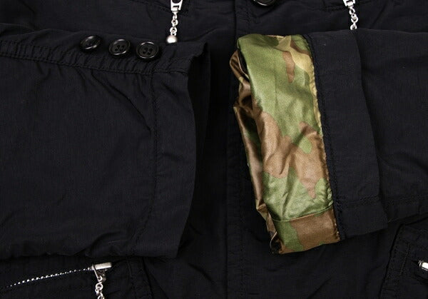 COMME des GARCONS HOMME Puckering Nylon Jacket Black Size XS