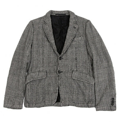 COMME des GARCONS HOMME Glen Check Jacket Black Size XS