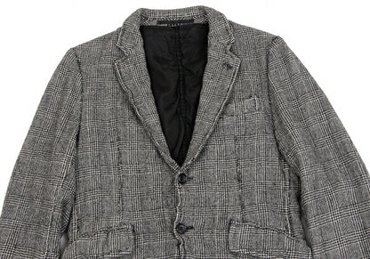 COMME des GARCONS HOMME Glen Check Jacket Black Size XS
