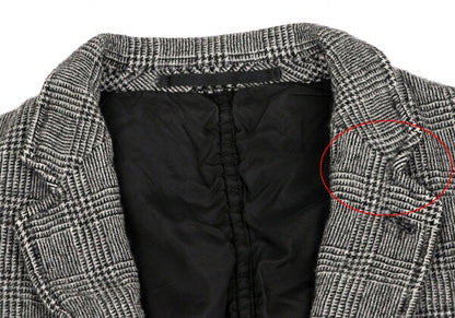 COMME des GARCONS HOMME Glen Check Jacket Black Size XS