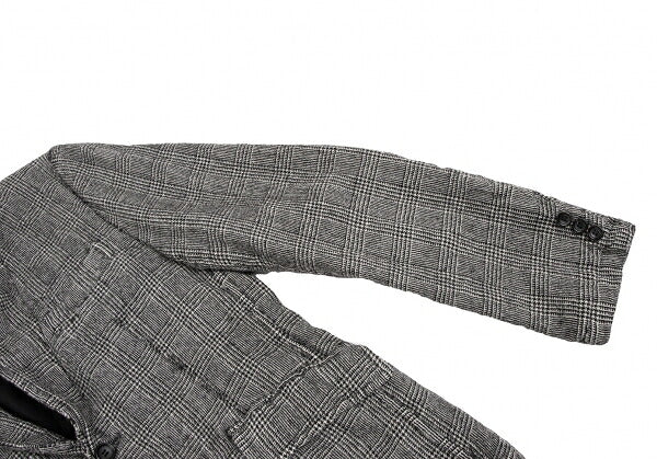 COMME des GARCONS HOMME Glen Check Jacket Black Size XS