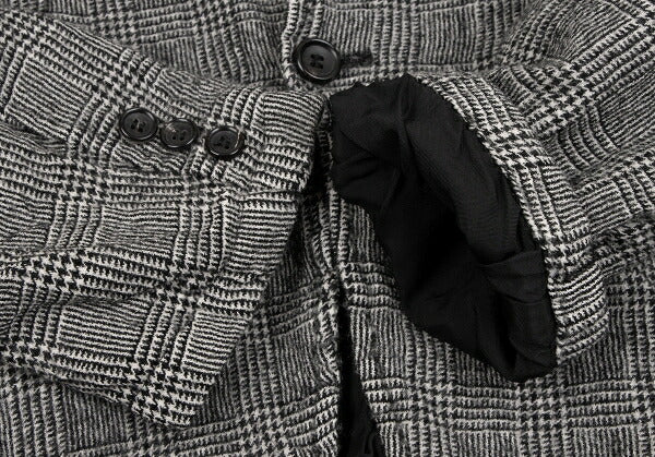 COMME des GARCONS HOMME Glen Check Jacket Black Size XS