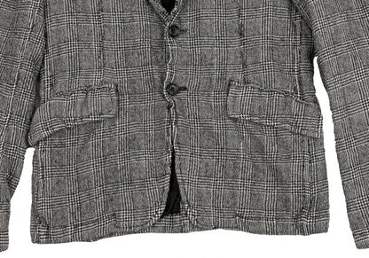 COMME des GARCONS HOMME Glen Check Jacket Black Size XS