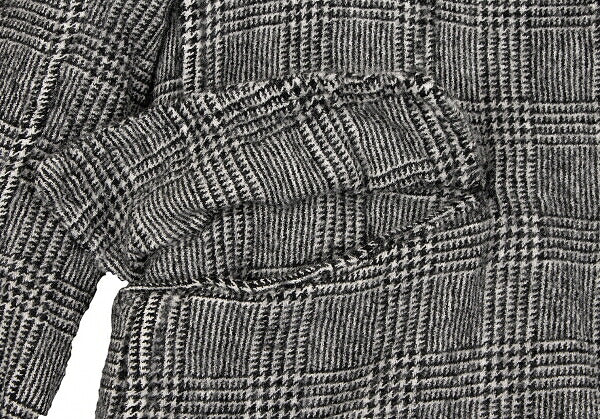 COMME des GARCONS HOMME Glen Check Jacket Black Size XS