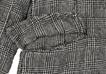 COMME des GARCONS HOMME Glen Check Jacket Black Size XS
