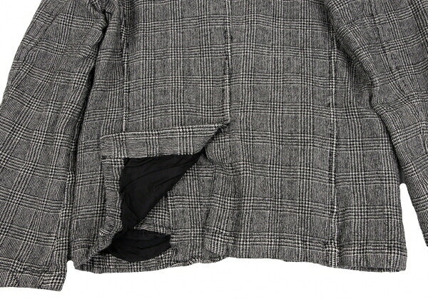 COMME des GARCONS HOMME Glen Check Jacket Black Size XS