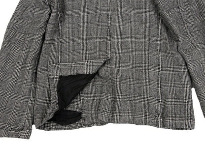 COMME des GARCONS HOMME Glen Check Jacket Black Size XS