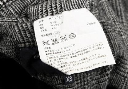 COMME des GARCONS HOMME Glen Check Jacket Black Size XS