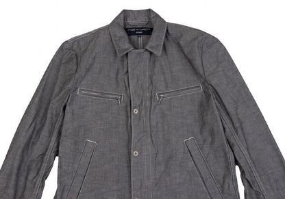 COMME des GARCONS HOMME Garment Dyed Zip Jacket Gray Size XS
