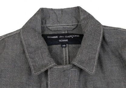 COMME des GARCONS HOMME Garment Dyed Zip Jacket Gray Size XS