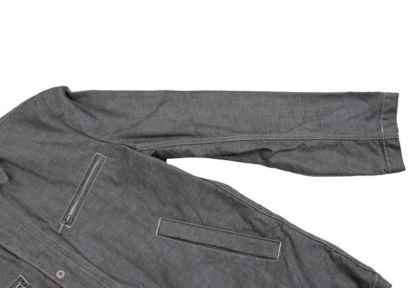 COMME des GARCONS HOMME Garment Dyed Zip Jacket Gray Size XS
