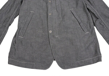 COMME des GARCONS HOMME Garment Dyed Zip Jacket Gray Size XS